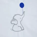 linge de lit-housse couette pour bébé en percale 100 % coton-bleu