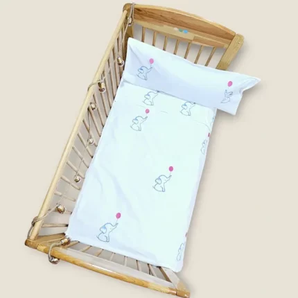 La housse de couette pour bébé en percale 100 % coton