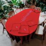 linge de table-nappe-rouge